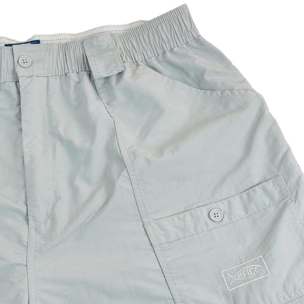 Aftco Shorts Mens 40x9 Gray Fishing Outdoor Hiking Elastic Waistband Lightweight - Picture 3 of 16